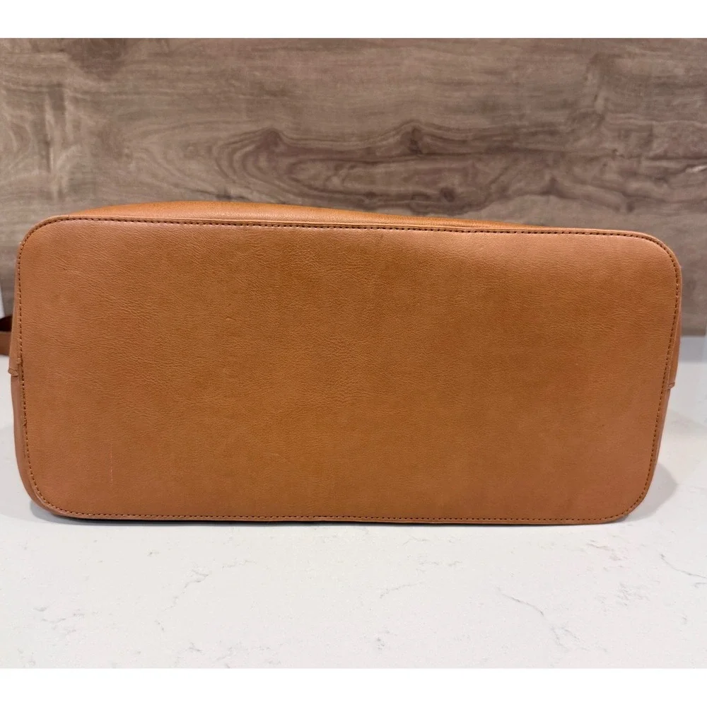 Fawn Design Original Diaper Bag Satchel Camel Vegan Leather Tote